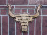 Small Longhorn Shaped Barbed Wire Plaque